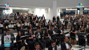 BANDA CANAÃ (IEADPE) ABRILHANTANDO O CULTO DE ENCERRAMENTO DOS 92 ANOS DO CORAL FILADÉLFIA